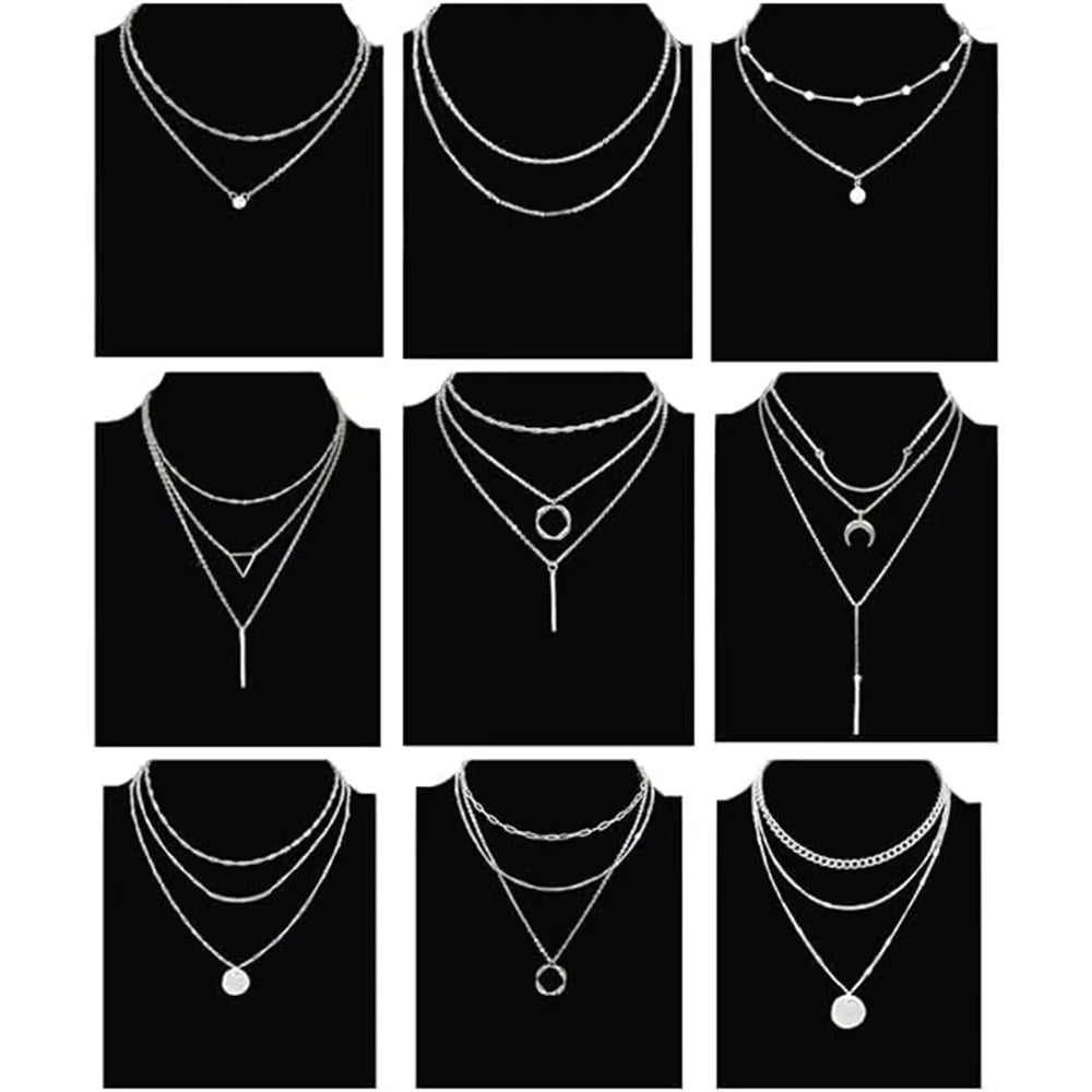 Mandotos International retro geometric pendant necklace featuring bold shapes, perfect for trendy travel dates and stylish accessories.