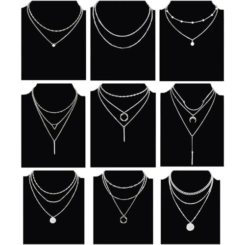 Mandotos International retro geometric pendant necklace featuring bold shapes, perfect for trendy travel dates and stylish accessories.