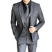 Mandotos International men's formal dress suit with blazer, vest, and pants in 6XL size, suitable for business and banquets.