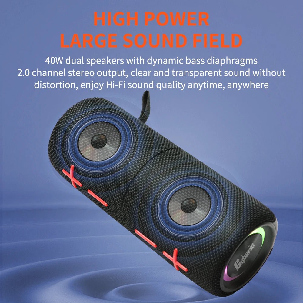 Mandotos International S11Plus magnetic detachable Bluetooth speaker, waterproof, with 24-hour playtime and BT5.3 connectivity.