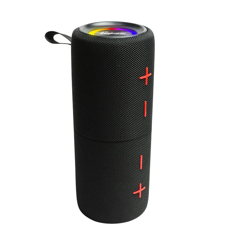 Mandotos International S11Plus magnetic detachable Bluetooth speaker with waterproof design and 24-hour playtime.