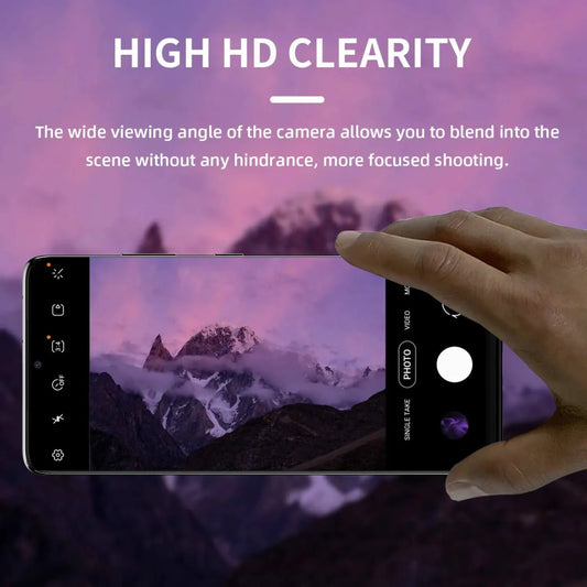 Mandotos International S21 Series 3-Pack Ultra Clear Screen Protectors showing transparent film for Samsung Galaxy S21 screens.
