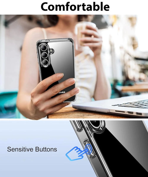 Mandotos International Samsung Galaxy S24 Ultra Plus protection kit with screen protector, case, and accessories.