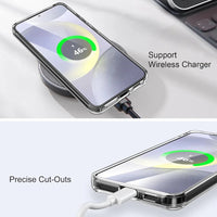 Mandotos International Samsung Galaxy S24 Ultra Plus complete protection kit with screen protector and phone case.