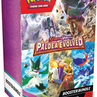 Mandotos International Scarlet & Violet Paldea Power-Up Bundle with Pokémon cards and accessories on a white background.