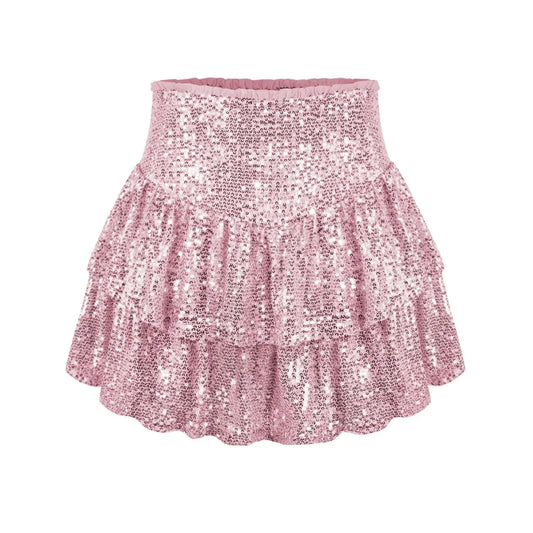 African high waist sequin mini skirt by MANDOTOS INTERNATIONAL, featuring vibrant Dashiki pattern and summer fashion style for women.
