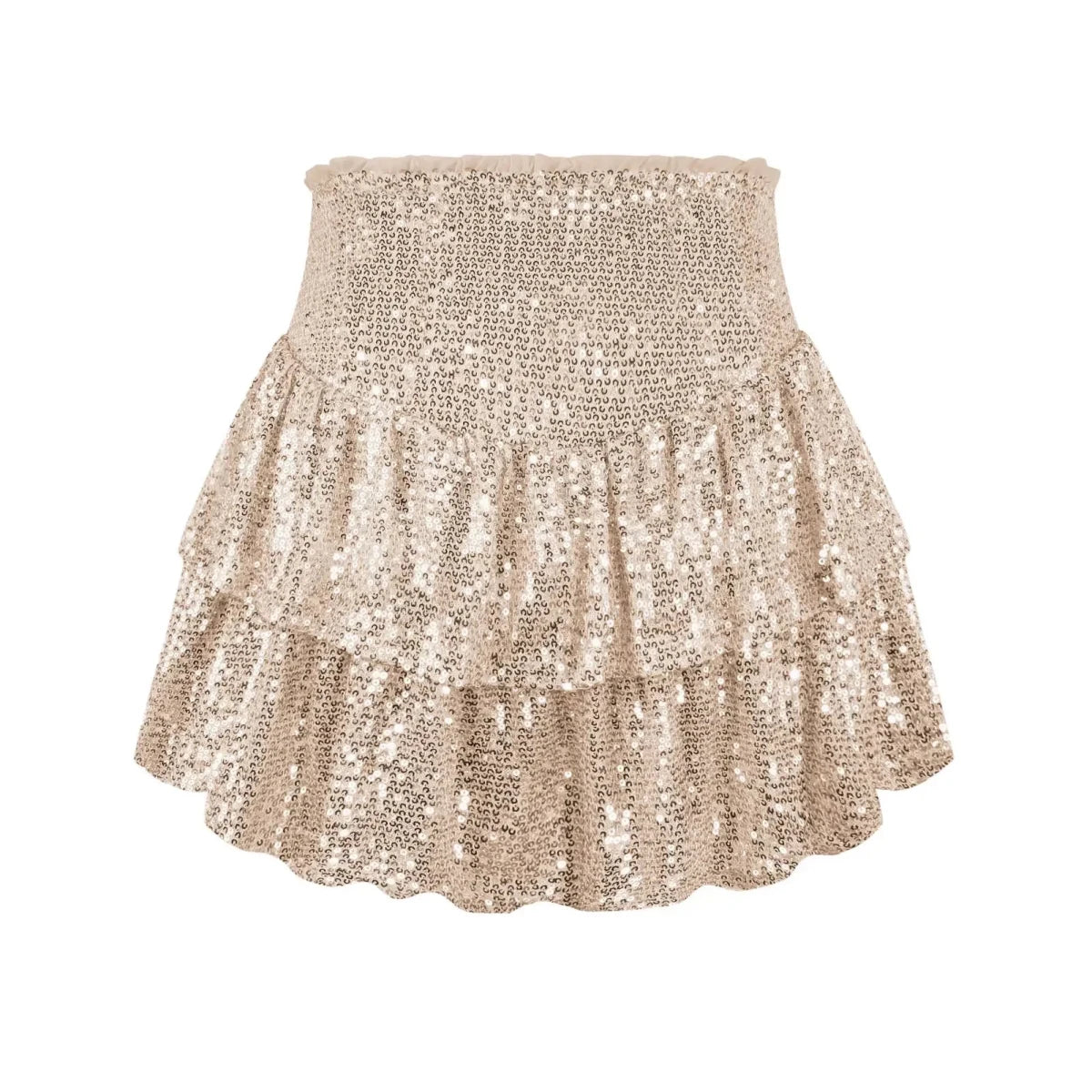 African high waist sequin mini skirt by MANDOTOS INTERNATIONAL, featuring vibrant dashiki design and summer-ready style.