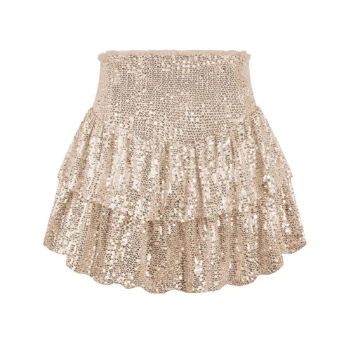 African high waist sequin mini skirt by MANDOTOS INTERNATIONAL, featuring vibrant dashiki design and summer-ready style.