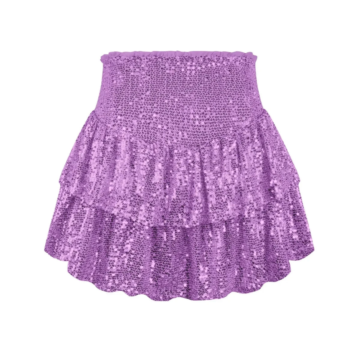 African high waist sequin mini skirt by MANDOTOS INTERNATIONAL, featuring vibrant dashiki print and shimmering gold sequins for summer wear.