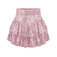 African high waist sequin mini skirt by MANDOTOS INTERNATIONAL, featuring vibrant dashiki-inspired design for stylish summer wear.