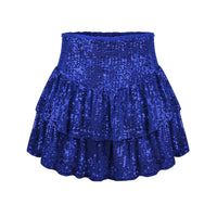 African high waist sequin mini skirt by MANDOTOS INTERNATIONAL, featuring vibrant dashiki print and summer-ready style for women.