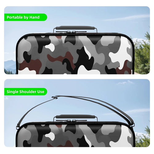Mandotos International Starlink Mini EVA camo hard shell case, waterproof and shockproof for outdoor travel and storage.