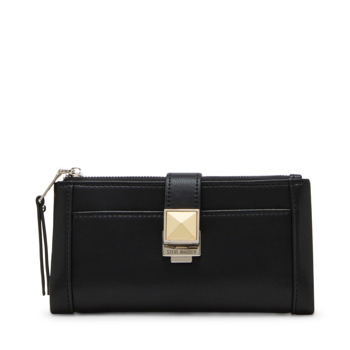 Steve Madden Cindee cushioned bifold wallet by Mandotos International, featuring soft design and multiple card slots.