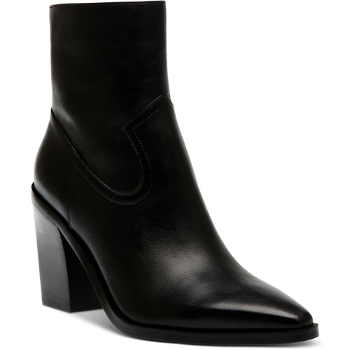 Steve Madden Elene women's leather boot featuring sleek design and sturdy heel, perfect for stylish fall and winter outfits.
