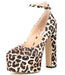 Steve Madden Skyrise women's leopard print pump in size 7.5, featuring a stylish pointed toe and high heel.