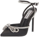 Black Steve Madden women's elegant stiletto heel in size 11, featuring a sleek and sophisticated design.