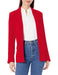 Steve Madden women's Payton classic blazer in true red, tailored fit with lapel collar and long sleeves, ideal for stylish formal wear.