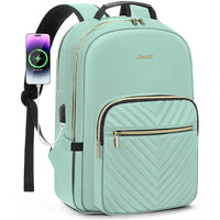 Stylish waterproof laptop backpack for women and girls by LOVEVOOK, featuring a sleek design and multiple compartments.