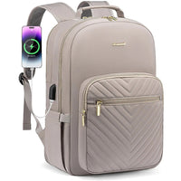 Waterproof laptop backpack for women and girls by LOVEVOOK, featuring a stylish design and multiple compartments for school or college use.