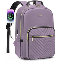 Stylish waterproof laptop backpack for women and girls by LOVEVOOK, featuring multiple compartments and a modern design.