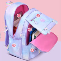 Mandotos International waterproof nylon backpack with unisex design, ideal for travel, school, and sports.