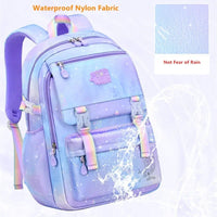 Stylish waterproof nylon backpack by Mandotos International, ideal for travel, school, or sports, featuring a unisex design.
