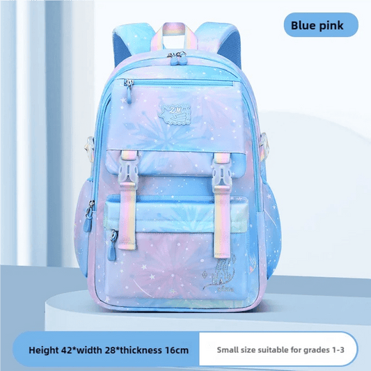 Waterproof nylon backpack by Mandotos International, stylish unisex design for travel, school, and sports, with multiple compartments.