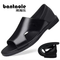 Mandotos International men's summer beach sandals with non-slip soft soles, breathable and wear-resistant casual footwear.