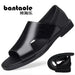 Mandotos International men's summer beach sandals with non-slip soft soles, breathable and wear-resistant casual footwear.