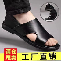 Mandotos International men's summer beach sandals with non-slip, soft soles, breathable, wear-resistant casual footwear for men.