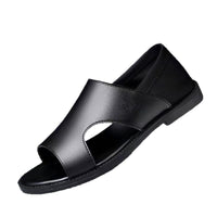 Mandotos International men's summer beach sandals with non-slip, soft soles, breathable and wear-resistant casual footwear.
