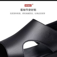 Mandotos International men's summer beach sandals with non-slip soft soles, breathable and wear-resistant for casual wear.