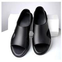 Mandotos International men's summer beach sandals with non-slip soft soles, breathable and wear-resistant casual footwear.