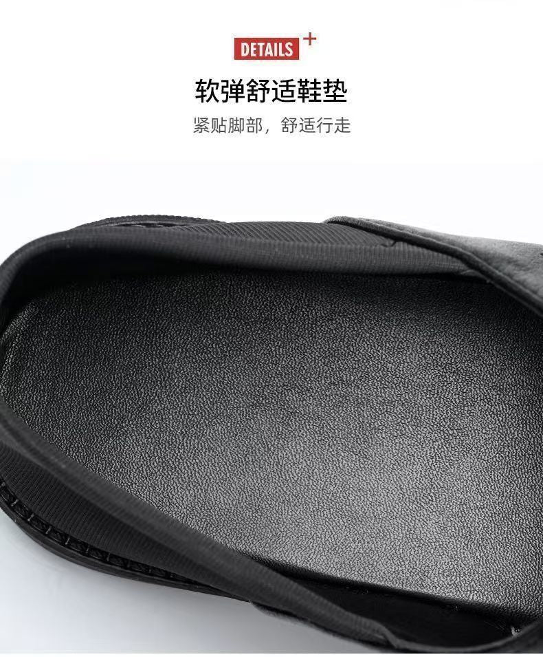 Mandotos International men's summer beach sandals with soft soles, breathable, non-slip, wear-resistant casual footwear for men