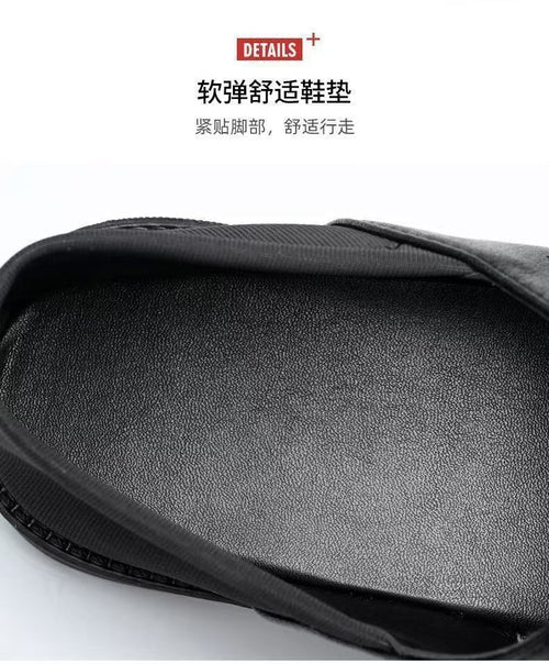 Mandotos International men's summer beach sandals with soft soles, breathable, non-slip, wear-resistant casual footwear for men