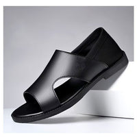 Mandotos International men's summer beach sandals with soft soles, breathable, non-slip, wear-resistant casual footwear for men.