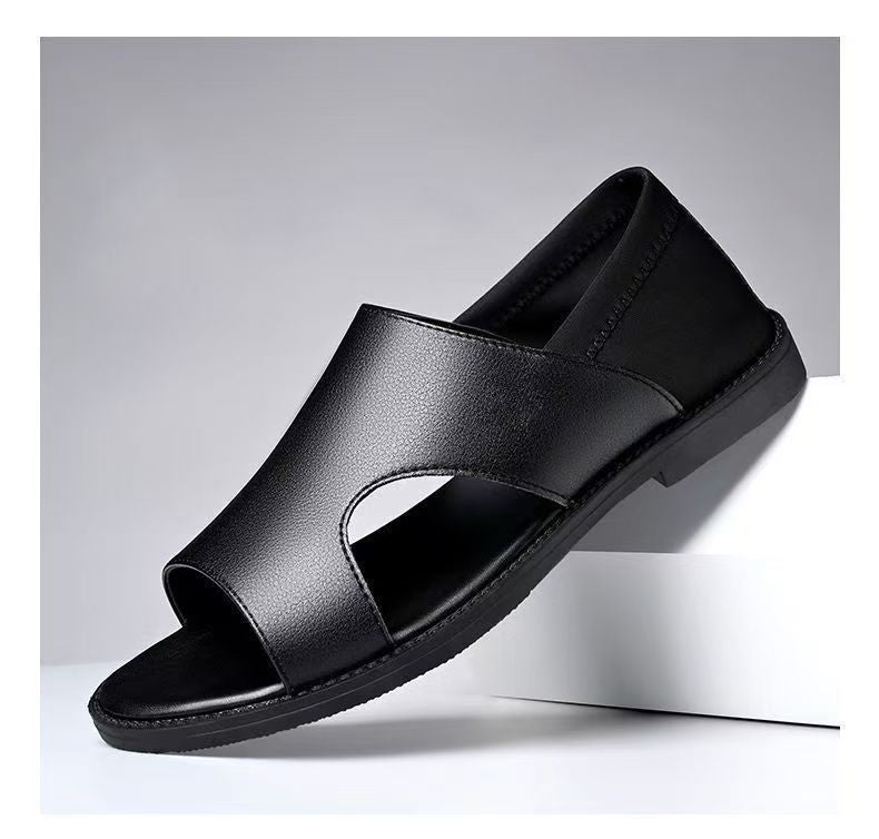 Mandotos International men's summer beach sandals with soft soles, breathable, non-slip, wear-resistant casual footwear for men.