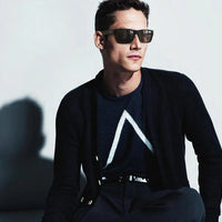 Men's MANDOTOS INTERNATIONAL driving and cycling sunglasses with square windproof lenses, suitable for outdoor sports.