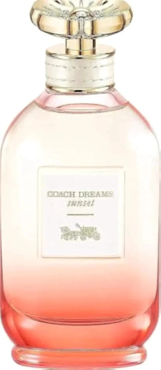 Mandotos International Sunset Dreams Coach perfume bottle with jasmine and pear essence in elegant packaging.