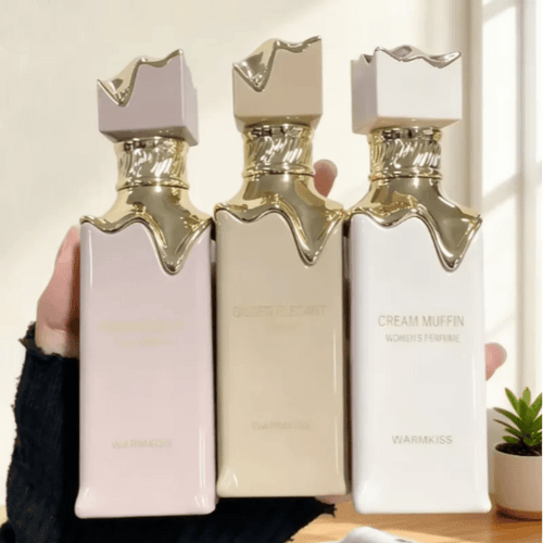 Mandotos International Sweet Vanilla Sensual Cologne, women's eau de parfum with vanilla and floral notes, elegant fragrance bottle.