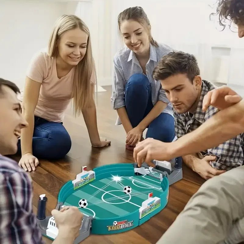 Mandotos International tabletop soccer game with two-player football table for parent-child interactive play, tabletop football puzzle.