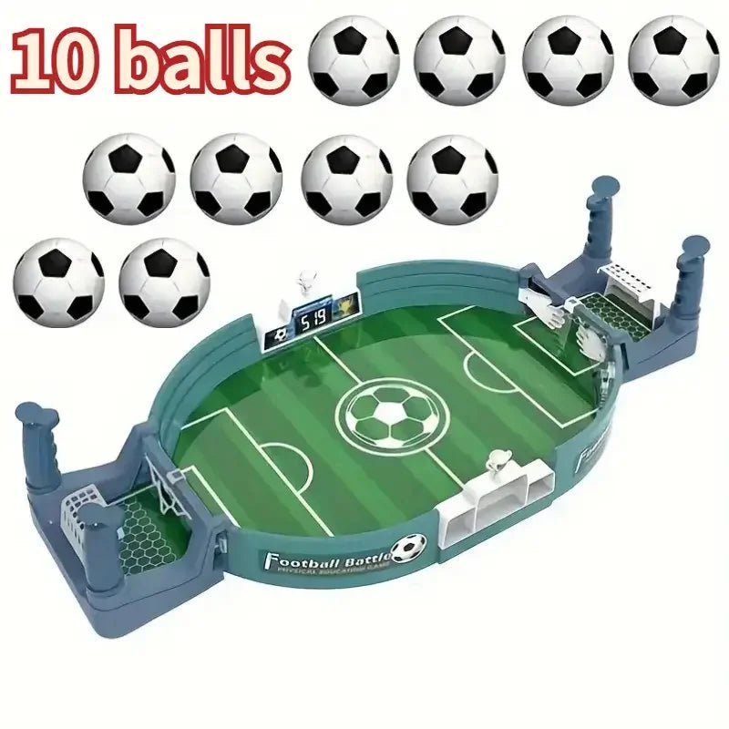 Mandotos International tabletop soccer game with two-player football table, perfect for parent-child interactive fun.