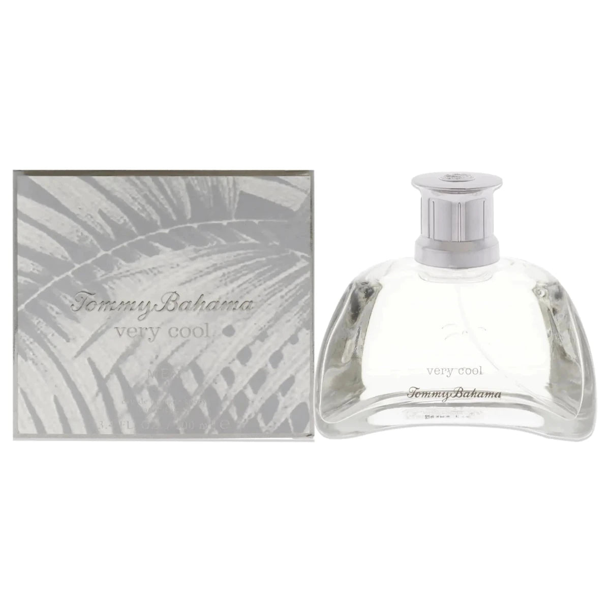 Mandotos International Tommy Bahama Very Cool men's cologne spray 3.4 ounces, featuring a sleek bottle and vibrant design.