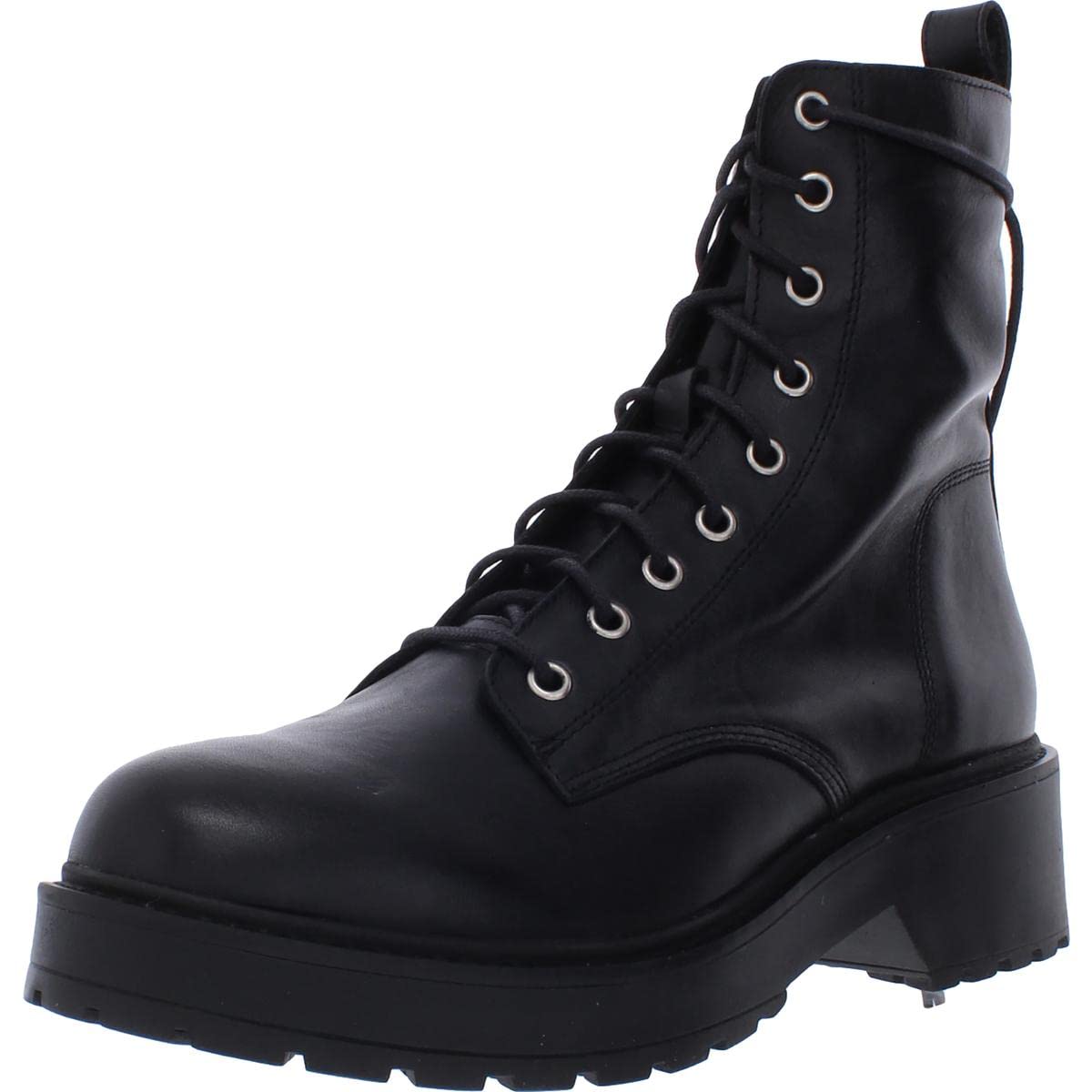 Mandotos International Tornado Femme Combat Boot with black leather upper and sturdy lace-up design.