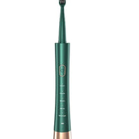 Mandotos International travel electric toothbrush set with sonic U-shaped rechargeable sanitizer for portable oral care.