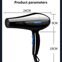 Mandotos International travel hair dryer with 3 heat settings and 5 attachments, compact design for easy portability.