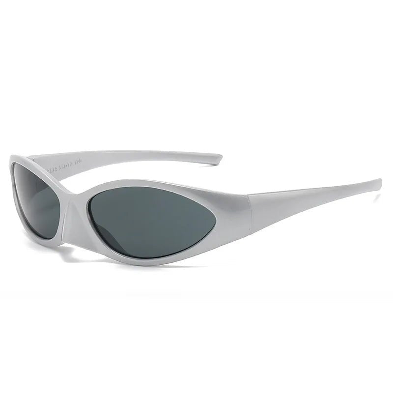 Mandotos International trendy Y2K male and female sunglasses featuring eagle mouth design, minimalist style for 2024 fashion.