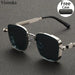 Mandotos International reflective punk sunglasses with case, unisex design, ideal for outdoor travel, driving, summer beach activities.