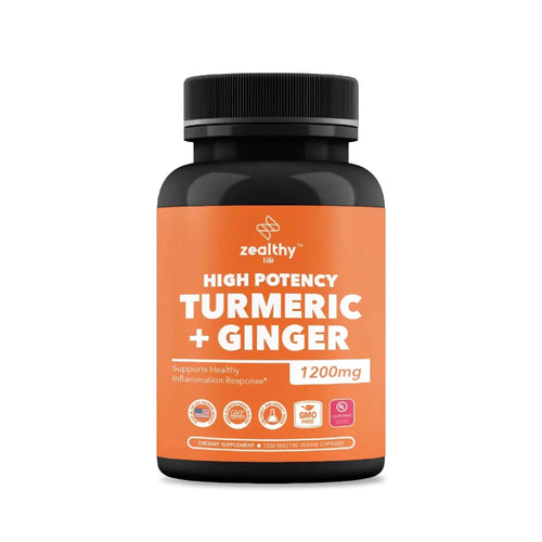 Mandotos International Turmeric & Ginger 1200mg advanced joint support capsules in a bottle, promoting joint health and mobility.