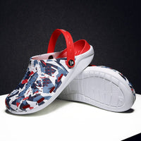 Unisex beach and outdoor slippers by MANDOTOS INTERNATIONAL, showing comfortable slip-on footwear with a casual design and textured sole.